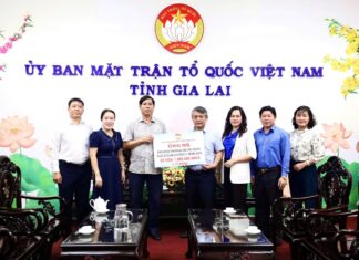 Hướng về miền Bắc ruột thịt: Đảng bộ và nhân dân phường Quy Nhơn ủng hộ 1 tỷ đồng khắc phục hậu quả bão lụt