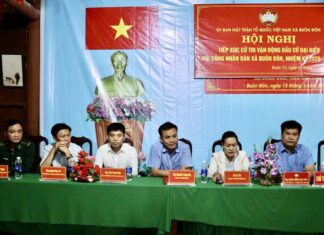 Buôn Đôn tổ chức hội nghị tiếp xúc cử tri vận động bầu cử đại biểu HĐND xã nhiệm kỳ 2026–2031