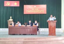 Ứng cử viên HĐND tỉnh đơn vị bầu cử số 25 tiếp xúc cử tri xã Quảng Phú